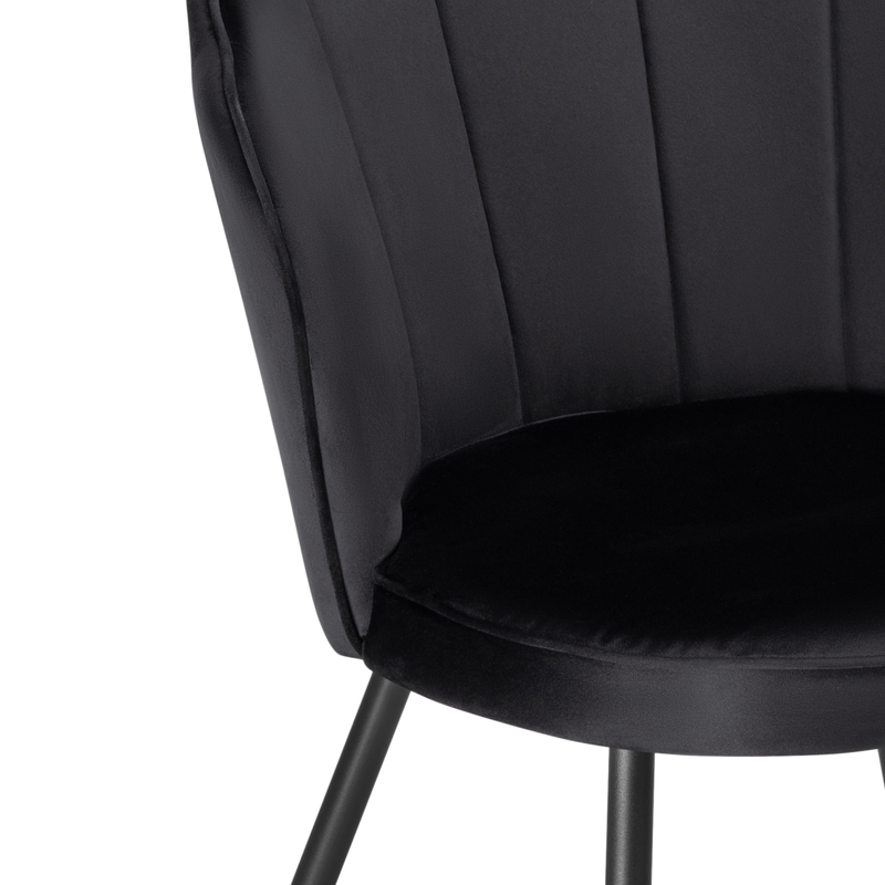 Стул на металлокаркасе, Coral black