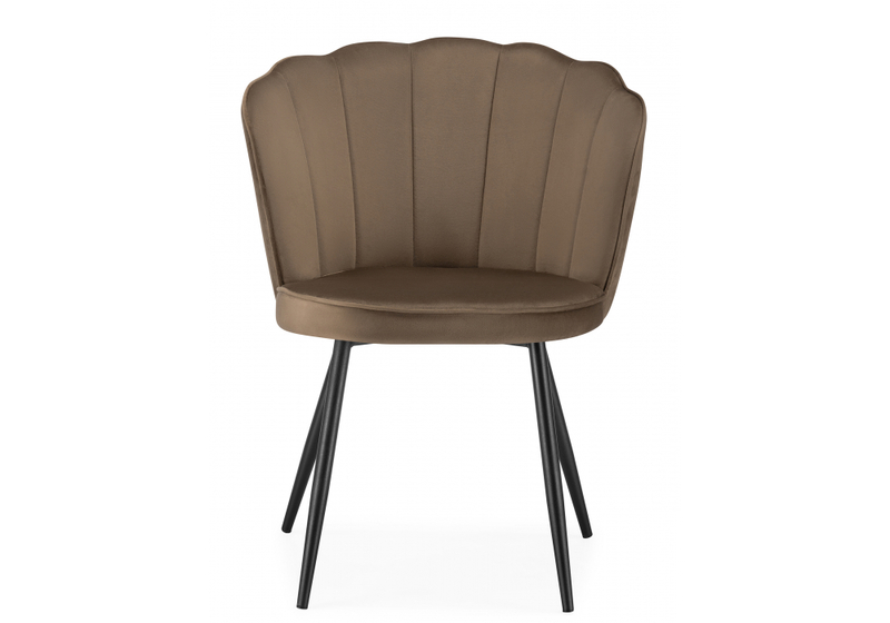 Стул на металлокаркасе, Coral сappuccino / black