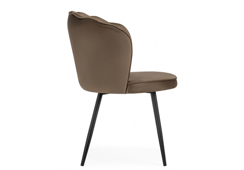 Стул на металлокаркасе, Coral сappuccino / black