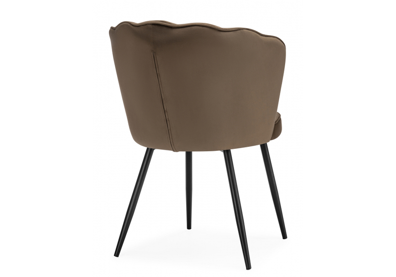 Стул на металлокаркасе, Coral сappuccino / black