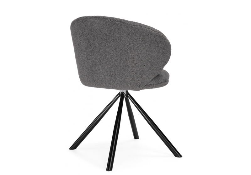 Стул на металлокаркасе, Solomon крутящийся gray / black