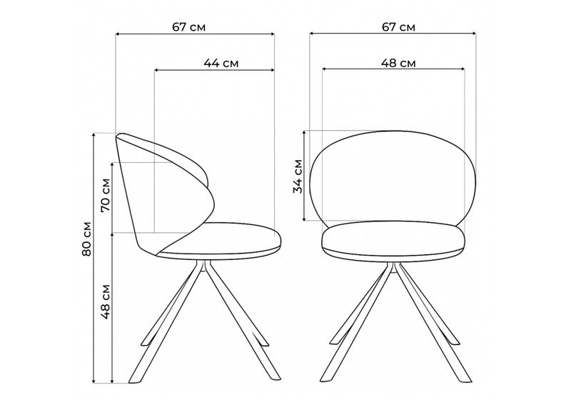 Стул на металлокаркасе, Solomon крутящийся gray / black