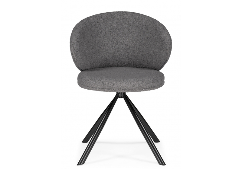 Стул на металлокаркасе, Solomon крутящийся gray / black