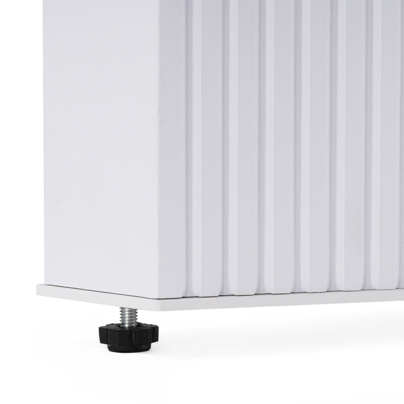 Стол стеклянный, Монерон 200(260)х100х77 белый мрамор / белый