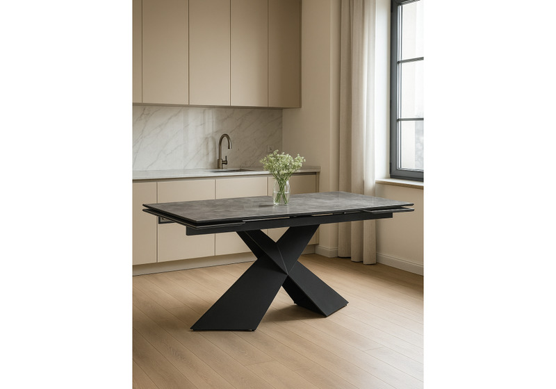 Керамический стол, Хасселвуд 160(220)х90х77 baolai / черный