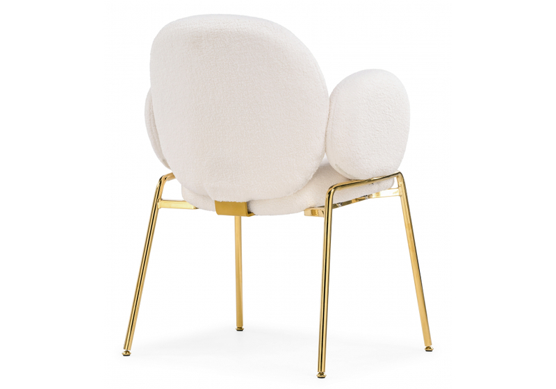 Стул на металлокаркасе, Kalipso white / gold