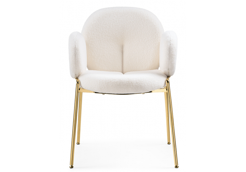Стул на металлокаркасе, Kalipso white / gold