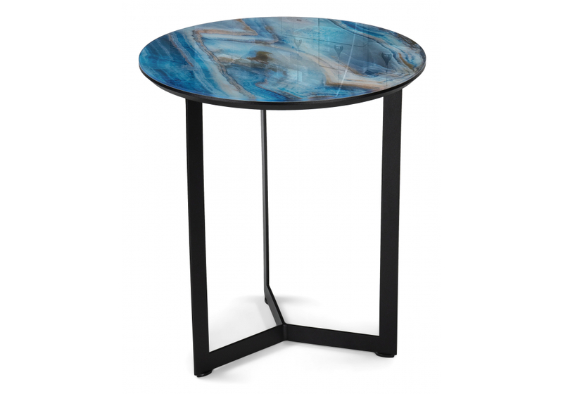 Журнальный стол, Роб D-450 лазурит / черный