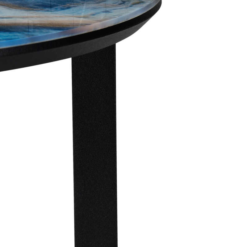 Журнальный стол, Роб D-450 лазурит / черный