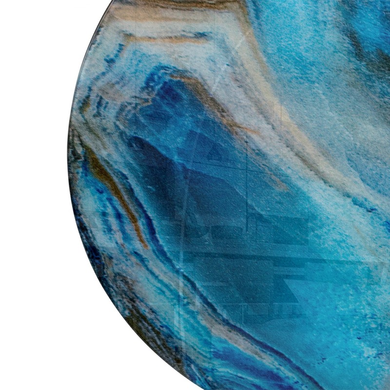 Журнальный стол, Роб D-450 лазурит / черный