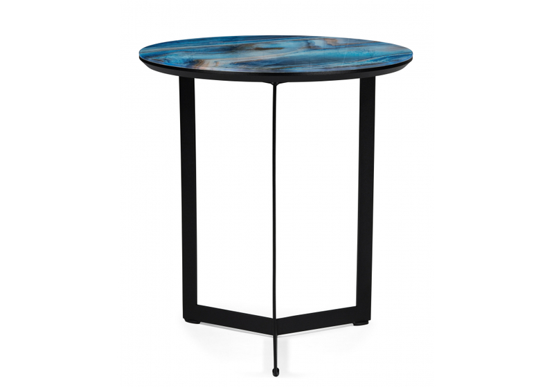 Журнальный стол, Роб D-450 лазурит / черный