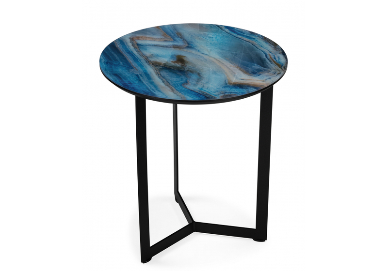 Журнальный стол, Роб D-450 лазурит / черный