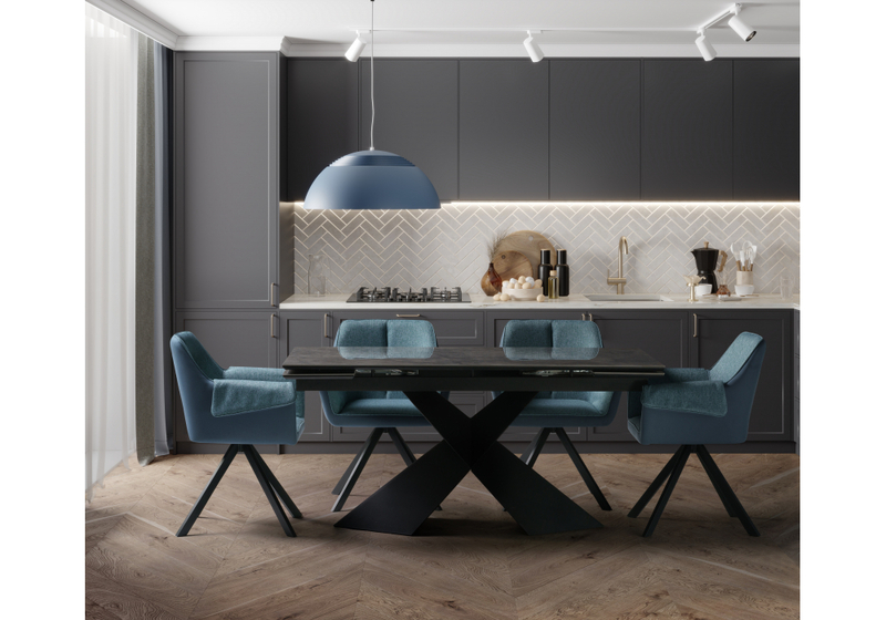 Стул на металлокаркасе, Каита neptun 35 / flex 754 / черный