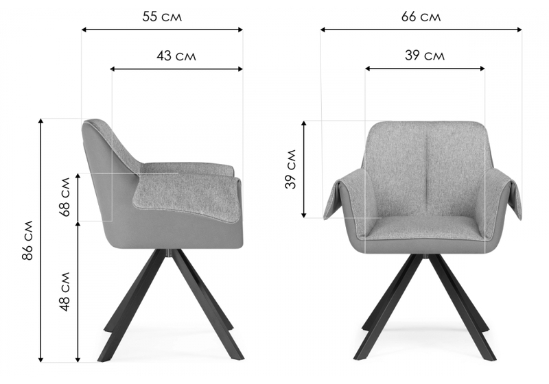 Стул на металлокаркасе, Каита neptun 35 / flex 754 / черный