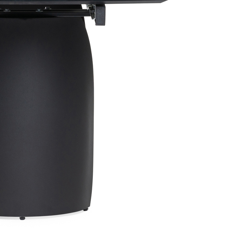 Керамический стол, Готланд 160(220)х90х79 черный мрамор / черный