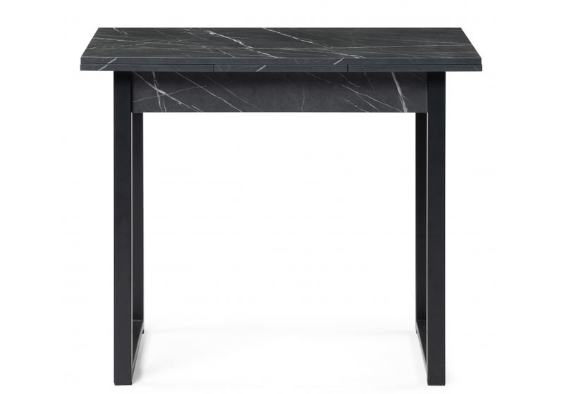 Стол деревянный, Форли 90(150)х67 файерстоун / черный матовый