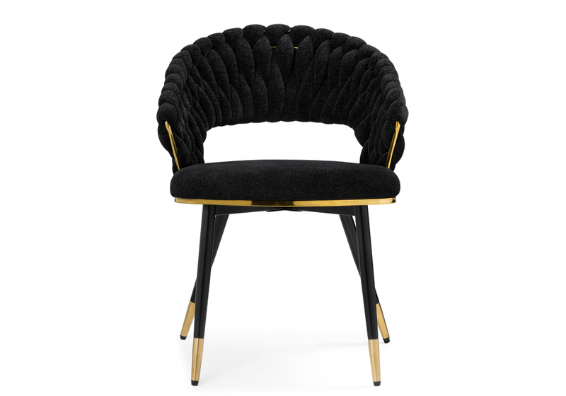 Стул на металлокаркасе, Rakel black / gold