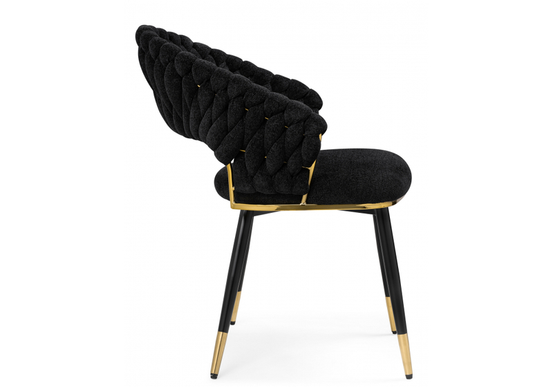 Стул на металлокаркасе, Rakel black / gold
