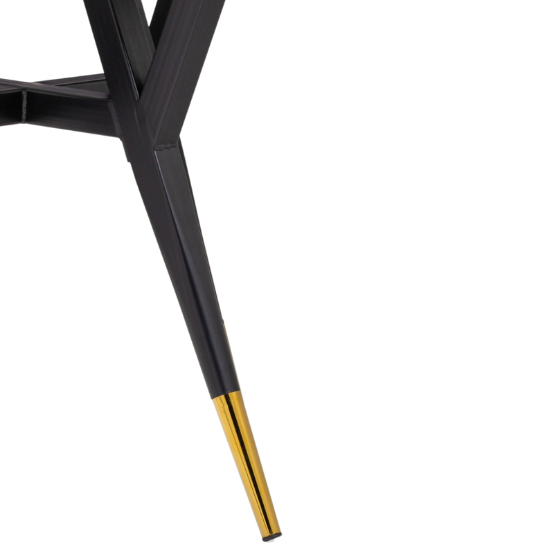 Стол деревянный, Selina 80х72 black / gold