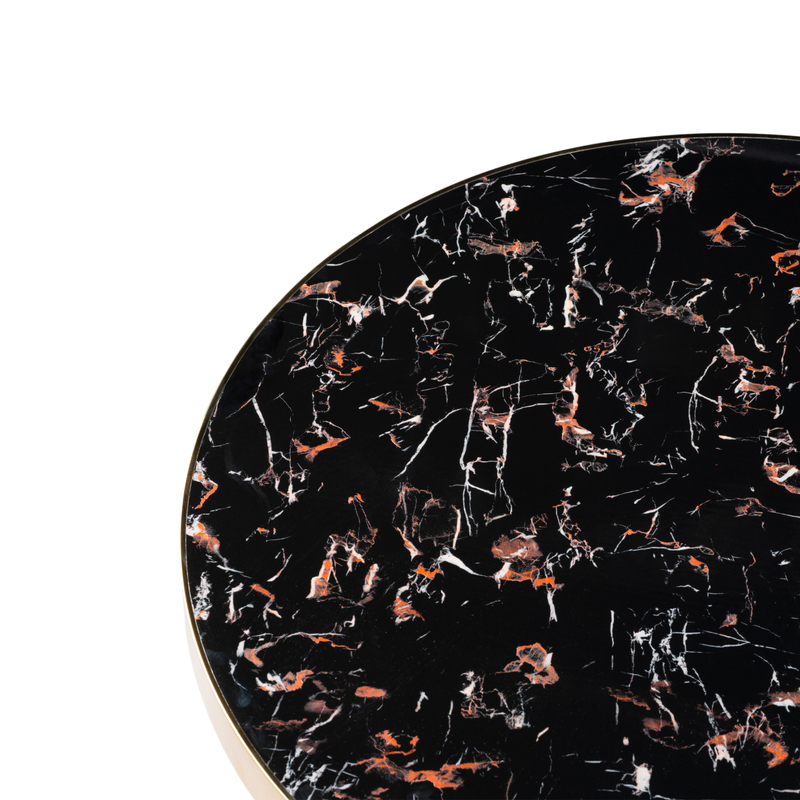 Стол деревянный, Selina 80х72 black / gold