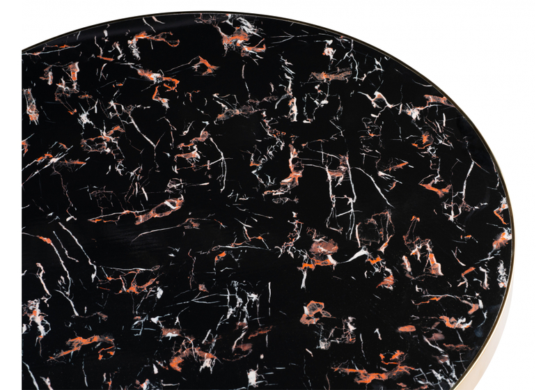 Стол деревянный, Selina 80х72 black / gold