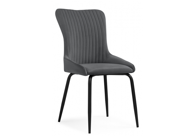 Стул на металлокаркасе, Lado gray / black