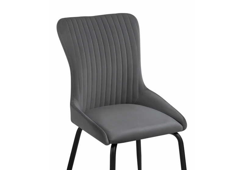 Стул на металлокаркасе, Lado gray / black