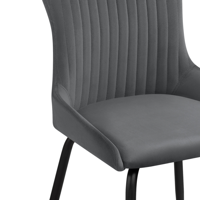 Стул на металлокаркасе, Lado gray / black