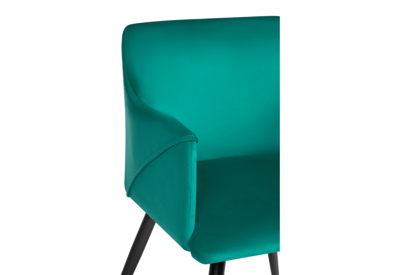 Стул на металлокаркасе, Эджелл зеленый / черный