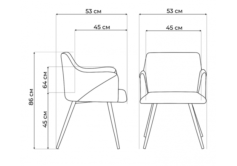 Стул на металлокаркасе, Эджелл зеленый / черный