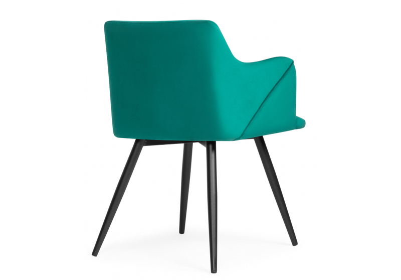 Стул на металлокаркасе, Эджелл зеленый / черный