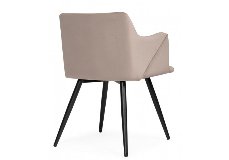 Стул на металлокаркасе, Эджелл латте / черный