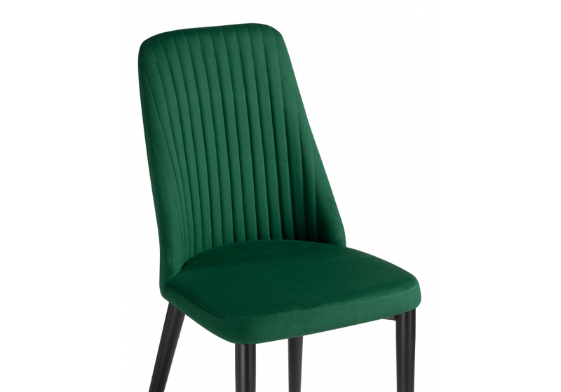 Стул на металлокаркасе, Фена R зеленый / черный