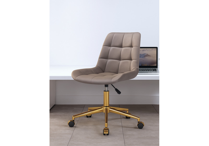 Офисное кресло, Честер бежевый / золото