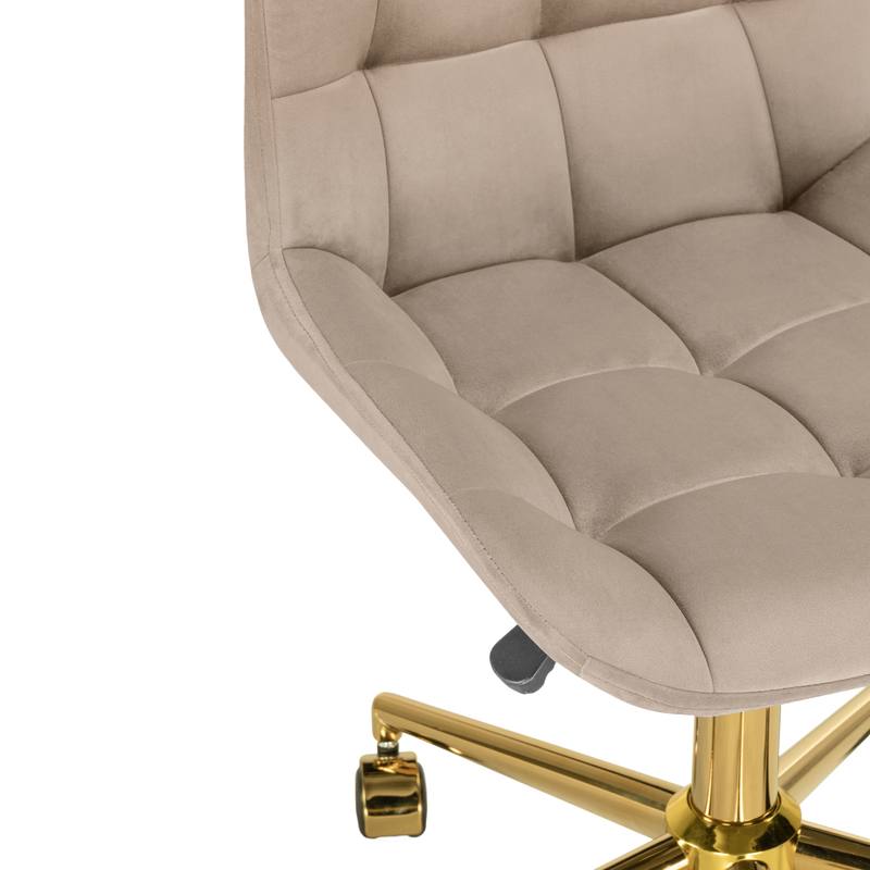 Офисное кресло, Честер бежевый / золото