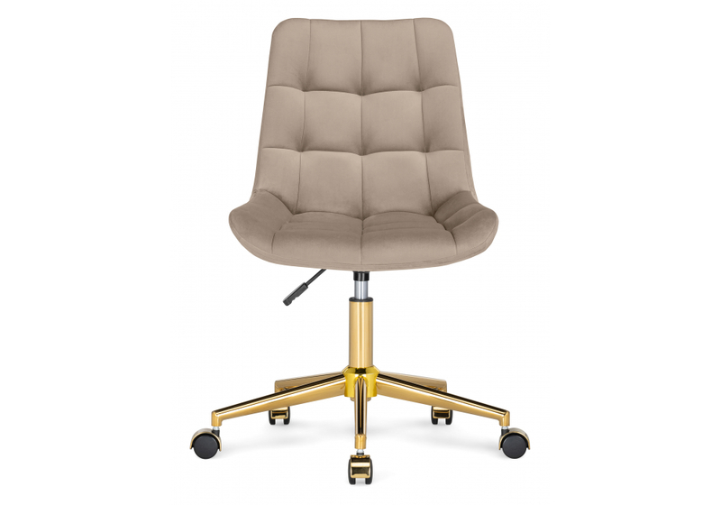Офисное кресло, Честер бежевый / золото