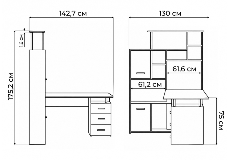 Компьютерный стол, КС15