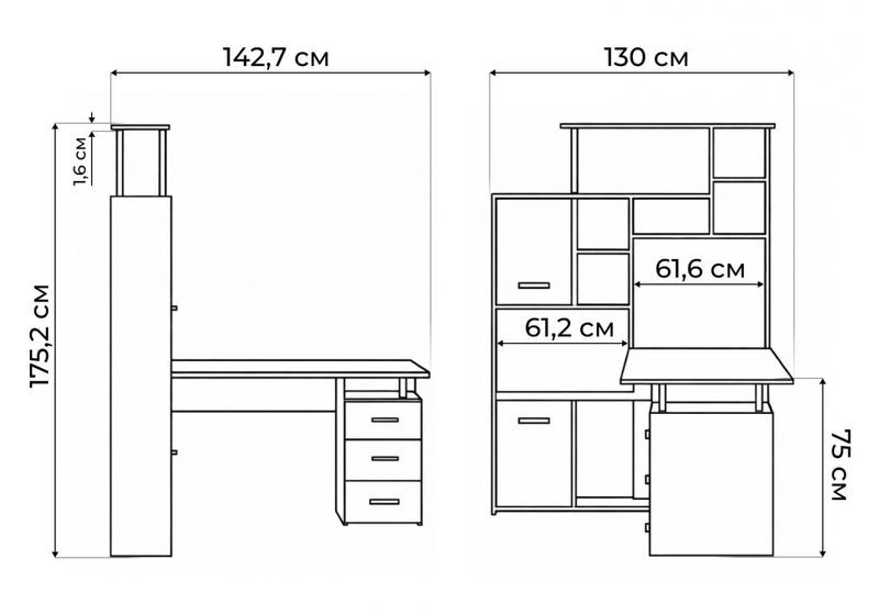 Компьютерный стол, КС15