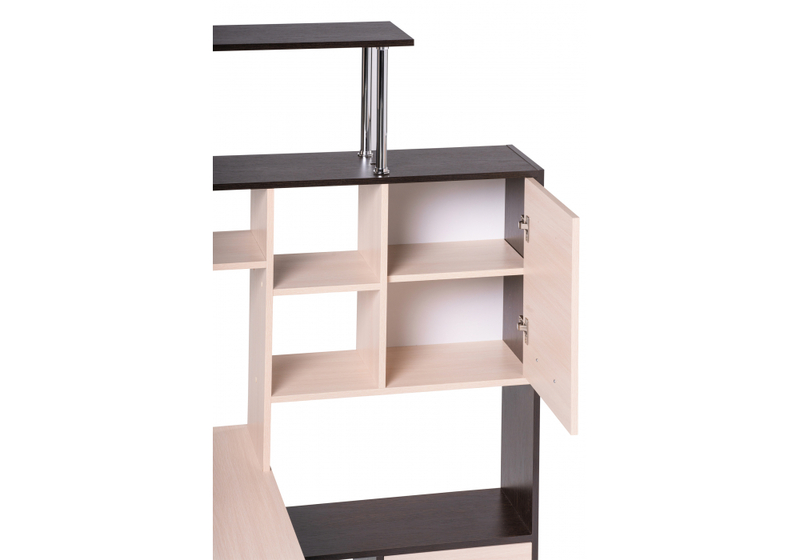 Компьютерный стол, ДЕР КС-15 венге / дуб молочный правый