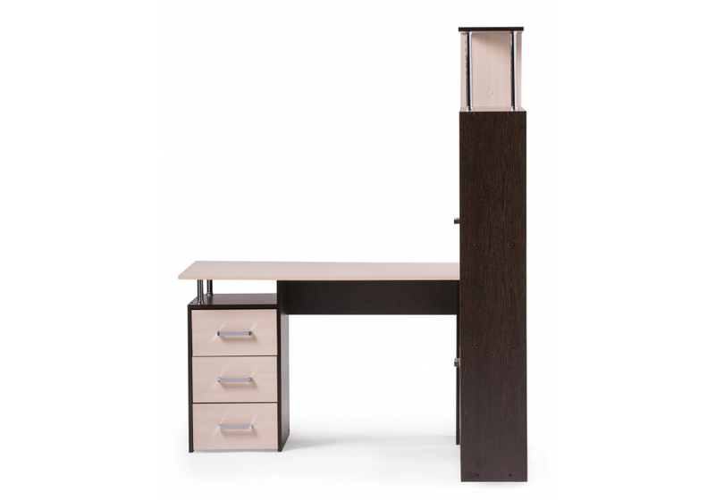 Компьютерный стол, ДЕР КС-15 венге / дуб молочный правый