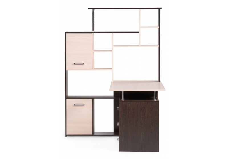 Компьютерный стол, ДЕР КС-15 венге / дуб молочный левый