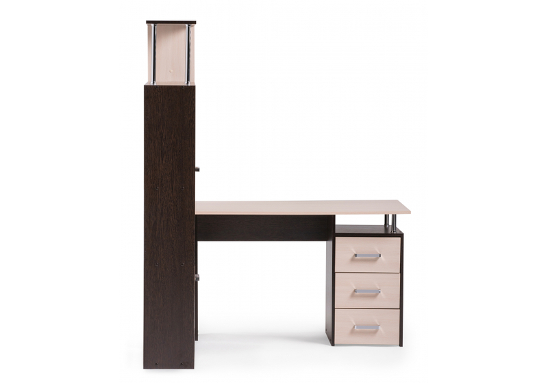 Компьютерный стол, ДЕР КС-15 венге / дуб молочный левый