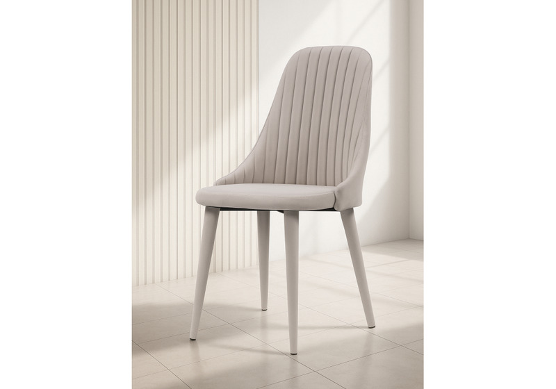 Стул на металлокаркасе, Морос с чехлом катания хумус