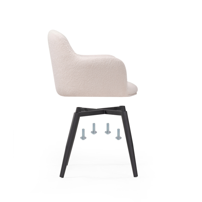 Стул на металлокаркасе, Халли lamb 19 / черный