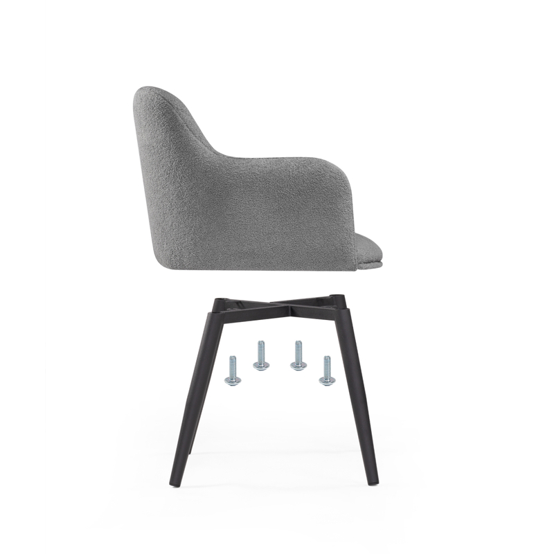 Стул на металлокаркасе, Халли lamb 11 / черный