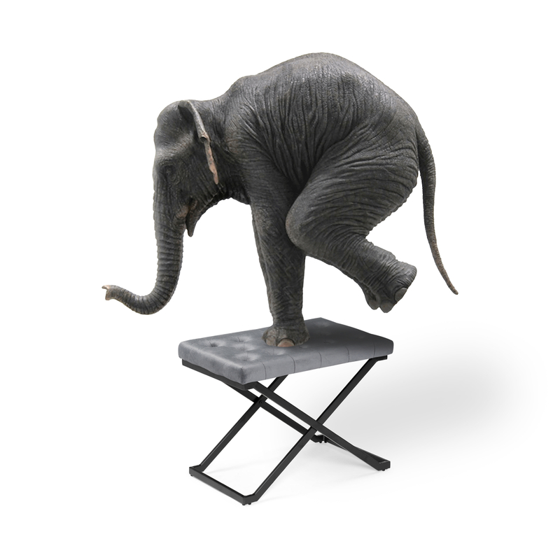 Табурет, German dark grey / black