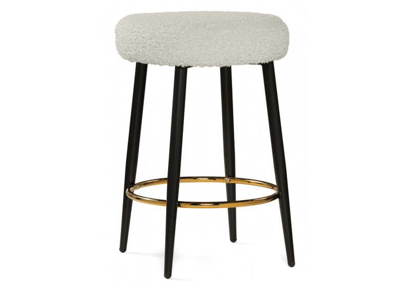 Барный стул, Plato white fabric