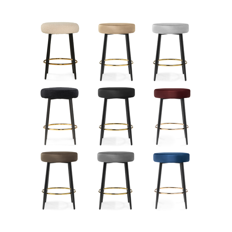 Барный стул, Plato white fabric