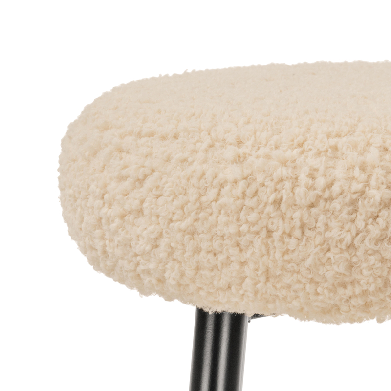 Барный стул, Plato white fabric