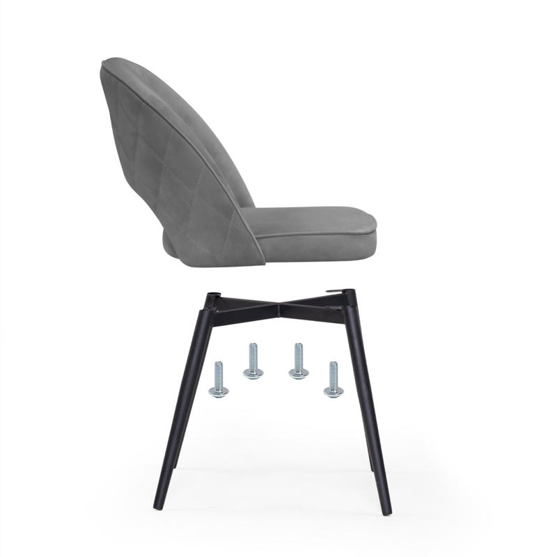 Стул на металлокаркасе, Клэйн MR-11  / черный